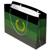 Militair uniform trotsvlag groot cadeauzakje (Achterkant Gekanteld)
