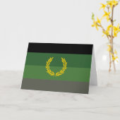 Militair uniform trotsvlag kaart (Gele Bloem)