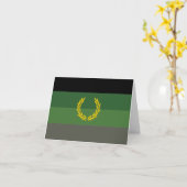 Militair uniform trotsvlag kaart (Gele Bloem)