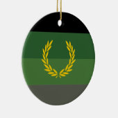 Militair uniform trotsvlag keramisch ornament (Rechts)