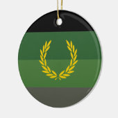 Militair uniform trotsvlag keramisch ornament (Links)