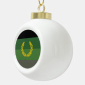 Militair uniform trotsvlag keramische bal ornament (Rechts)
