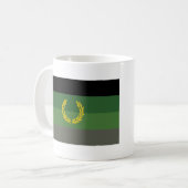 Militair uniform trotsvlag koffiemok (Voorkant links)