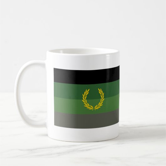 Militair uniform trotsvlag koffiemok (Links)
