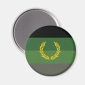 Militair uniform trotsvlag magneet (Voorkant / Achterkant)