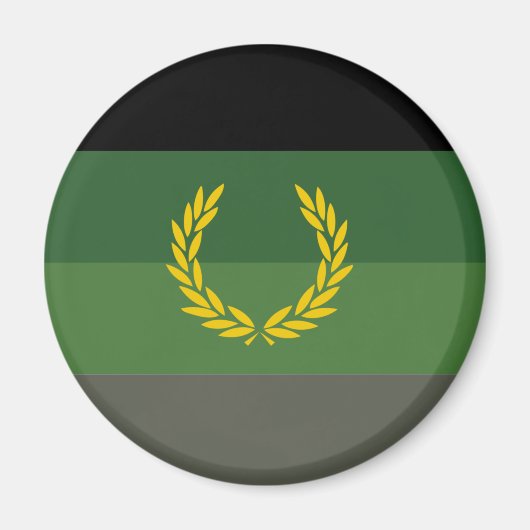 Militair uniform trotsvlag magneet (Voorkant)