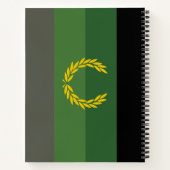 Militair uniform trotsvlag notitieboek (Achterkant)