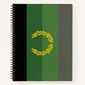 Militair uniform trotsvlag notitieboek (Voorkant)