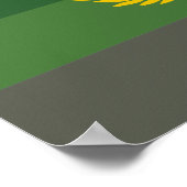 Militair uniform trotsvlag poster (Hoek)