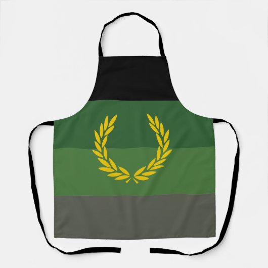 Militair uniform trotsvlag schort (Voorkant)