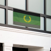 Militair uniform trotsvlag spandoek (Buitenkant Gebouw)