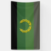 Militair uniform trotsvlag spandoek (Verticaal)