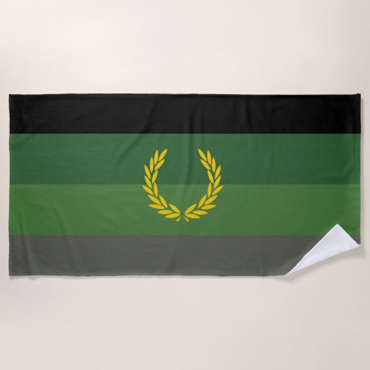 Militair uniform trotsvlag strandlaken (Voorkant)