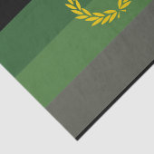 Militair uniform trotsvlag tissuepapier (Detail)