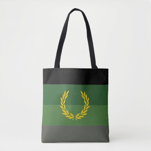 Militair uniform trotsvlag tote bag (Voorkant)