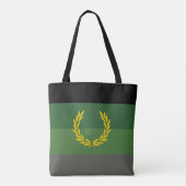 Militair uniform trotsvlag tote bag (Achterkant)