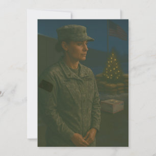 Militair vakantiedag U wordt herinnerd Kerstkaart
