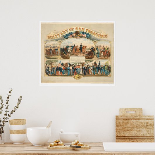 Militair van San Francisco (0064A) Poster (Keuken)