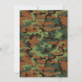 Militair Verjaardagsfeestje Elke Leeftijd Kaart (Achterkant)