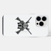 Militair vermogen iPhone hoesje (Achterkant horizontaal)