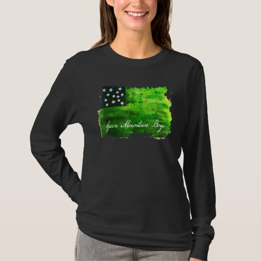 Militair Vermont - Amerikaanse vlag Groene bergen T-shirt (Voorkant)