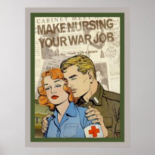 Militair verpleegkundig Poster