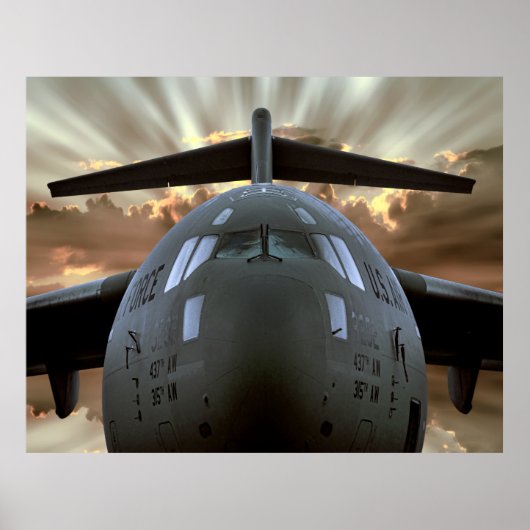 MILITAIR VERVOER GLOBEMASTER C-17 POSTER (Voorkant)