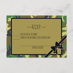Militair verzenden van partij-RSVP RSVP Kaartje