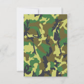 Militair verzenden van partij-RSVP RSVP Kaartje (Achterkant)