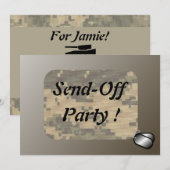 Militair verzending van patriottische goederen kaart (Voorkant / Achterkant)