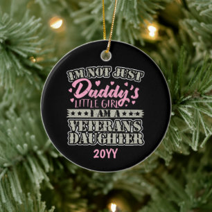Militair Veteraan Dochter - Papa's Little Girl Keramisch Ornament