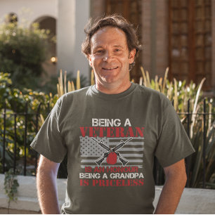 Militair Veteraan Opa Patriottisch T-shirt