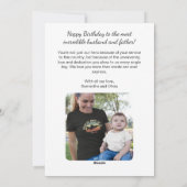 Militair Veteraan Soldaat,VS,Echtgenoot Vader,Verj Feestdagenkaart (Achterkant)