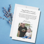 Militair Veteraan Soldaat,VS,Echtgenoot Vader,Verj Feestdagenkaart