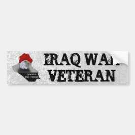 militair veteraan uit Irak Bumpersticker