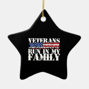 Militair Veteranen Lopen in Mijn Familie - Hardlop Keramisch Ornament