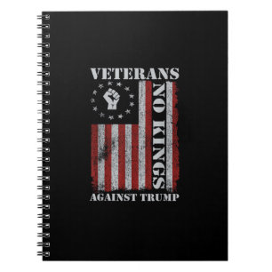 Militair Veteranen Protest Vlag Patriottische Vrij Notitieboek