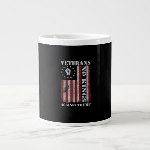 Militair Veteranen Protesteren Vlag Patriottische Grote Koffiekop