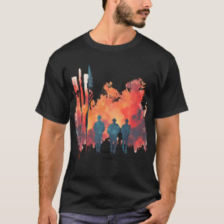 Militair veteranen silhouet t-shirt