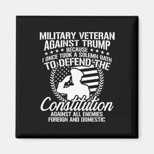 Militair Veteranen Tegen Trump 2020 Usa Verkiezing Magneet