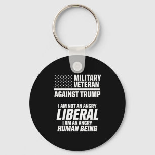 Militair Veteranen Tegen Trump Liberale VS Verkiez Sleutelhanger