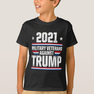 Militair veteranen tegen Trump schenden Usa-verkie T-shirt