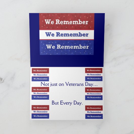 Militair - Veteranendag Kaart (Binnen)