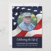 Militair - Viering van het leven - Amerikaanse vla Kaart (Voorkant)