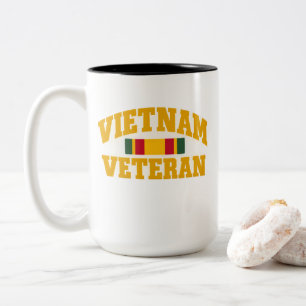 Militair VIETNAM VETERAN Dienst Tweekleurige Koffiemok