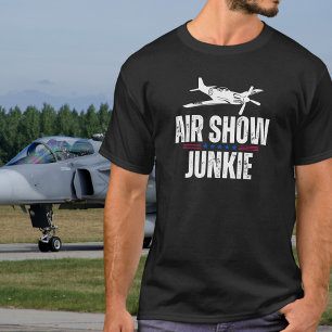 Militair Vintage Vliegtuig WWII Luchtshow Junkie T-shirt