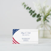 Militair Visitekaartje Contactkaartje (Staand voorkant)