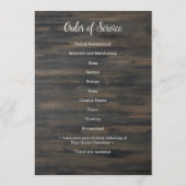 Militair - Vlag van de VS Viering van het Leven -  Programmakaart (Achterkant)