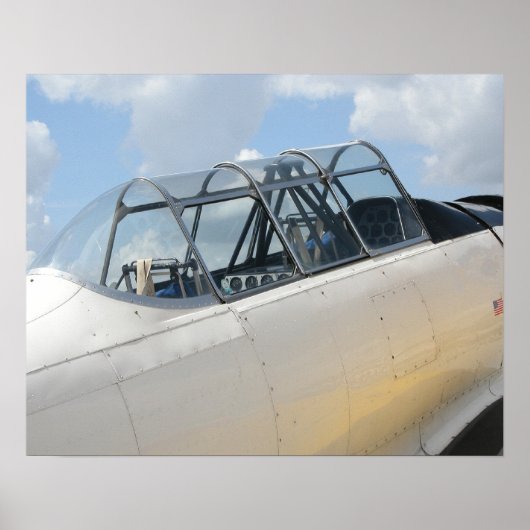 militair Vliegtuig Cockpit Poster (Voorkant)