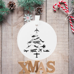 Militair Vliegtuig Kerstboom Piloot WW2 Op Maat Ornament